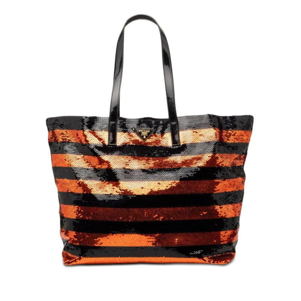 Prada Triangle Logo Tote
